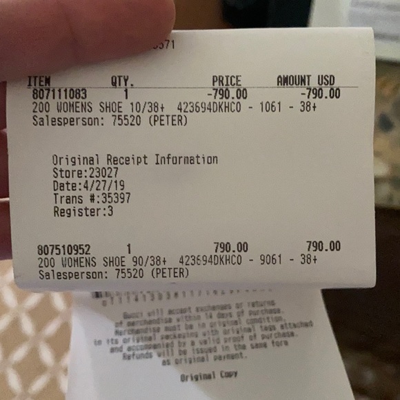 Gucci White Leather Betis Glamour/NS - Picture 8 of 8